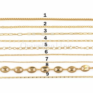 Messingketting, sleutelbeenketting, doe-het-zelfketting, handgesmede ketting 1 meter