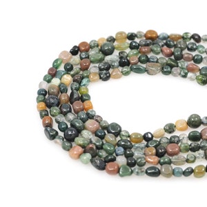 Natural Lndian Stone Spacer Beads, Gemstone Necklaces, Natural Stone Chains, Gemstone Beads, Natural Stone Beads, Jewelry Suppliers, 6x8mm