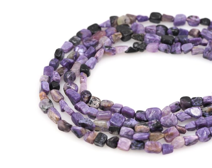 Purple Dragon Vein Crystal Beads, Natural Stone Chain, Gemstone Beads, Semi-precious Stone Beads, Unfinished Chain,6x8mm