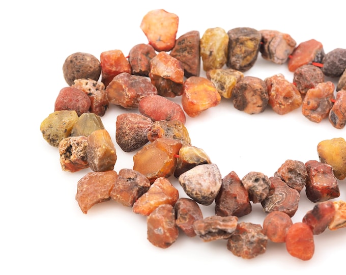 Red Rough Gemstone Beads,Rough Stones,Unprocessed Gemstone Beads,Natural Stone Chains,Gemstone Chains,DIY Bracelet Accessories,7-10x10-15mm