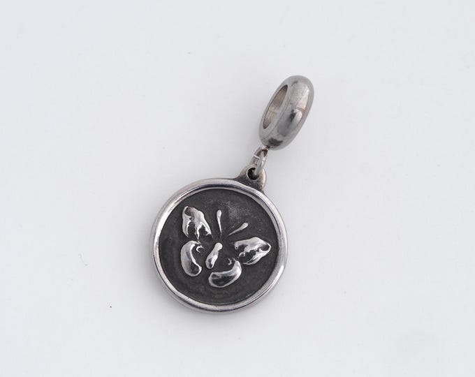 Stainless Steel Butterfly Pendant,Insect Charms,Butterfly Charm, DIY Jewelry Supplies, 28.6x15x2.3mm