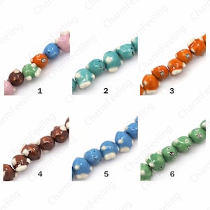 Ceramic Fish Beads,Marine Life Spacer Beads,Glazed Ceramics, Hand-Painted Ceramics,Fish Spacer Beads,DIY Jewelry Supplies, 13x16.5x11mm
