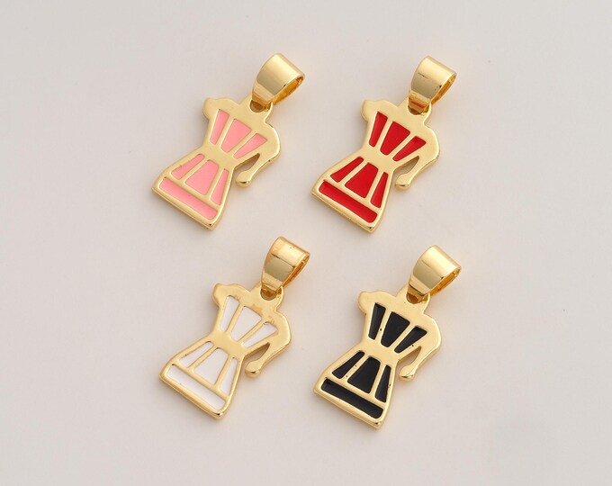 Enamel Juicer Pendant,Juicer Pendant,18K Gold Filled Juicer Charm,DIY Jewelry Accessories,23x11.6x1.7mm