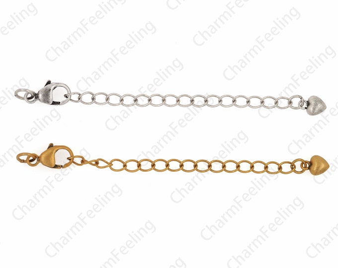 S925 Silver Tail Chain, Sterling Silver Extension Chain, 18K Gold Filling Chain Accessories, Lobster Clasp Chain, DIY Jewelry Supplies, 6cm