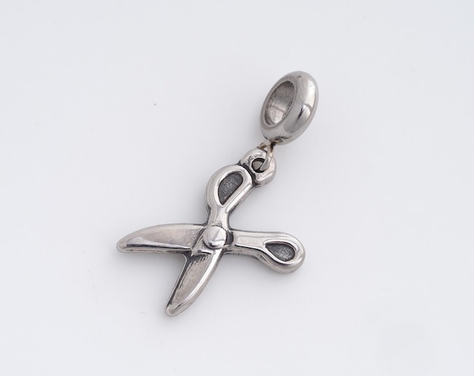 Stainless Steel Scissors Pendant,Scissors Charms,Scissors Charm, DIY Jewelry Supplies, 32.4x19.4x3mm