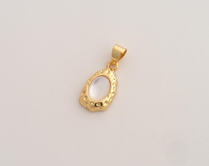 Water Drop Pendant,Tear Drop Pendant,18K Gold Filled Water Drop Charm,DIY Jewelry Accessories,21.3x9.2x3.5mm