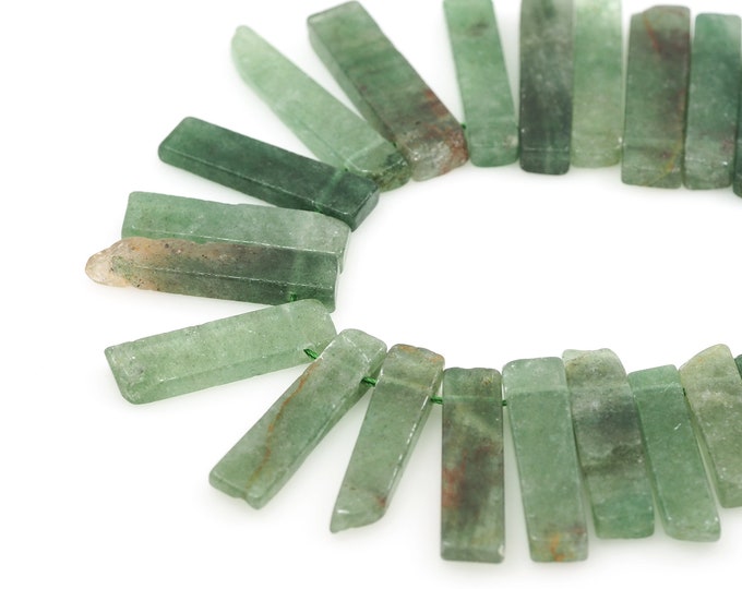 Rectangular Fluorite Beads,Long Rectangular Gemstone Chain,Fluorite Necklace,Strip Gemstone Beads,DIY Stone Making Accessories,10-12x28-48mm