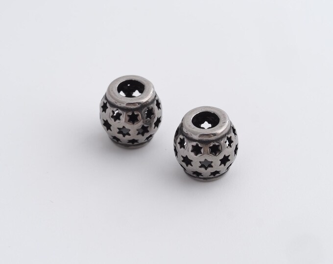Retro Cylinder Beads,Retro Tube Spacer Beads,Tube Beads,DIY Jewelry Accessories 9.4x9.3mm