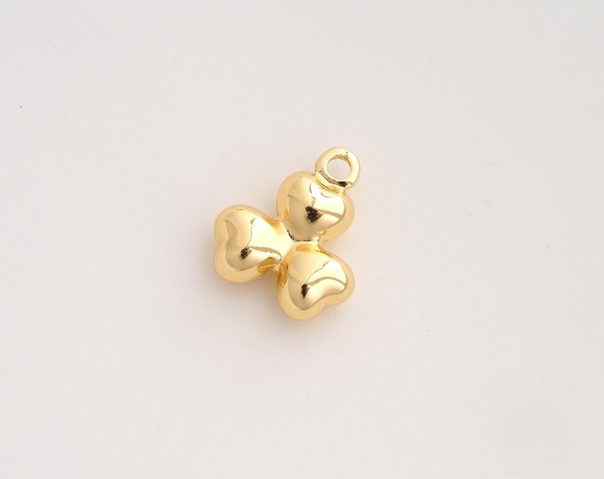 5 pcs Heart Pendant,Love Pendant,18K Gold Filled Heart Charm,DIY Jewelry Accessories,18x15x5.5mm