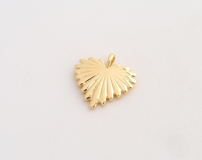 Heart Pendant,Love Pendant,18K Gold Filled Heart Charm,DIY Jewelry Accessories,20.2x21x3mm