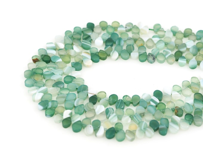 Grape Crystal Teardrop Gems Beads, Flat Piece Natural Stone Chain, Drop-Shaped Gems Chain,Gemstone Necklace, DIY Bracelet Accessories, 6x8mm