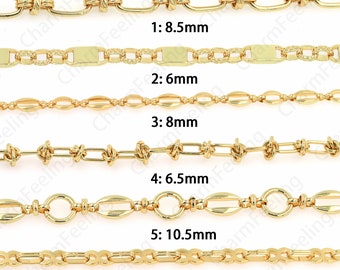 Rectangular Cable Chains,18K Gold Filled Necklace Chains,Round Chains,Semi-Finished Chains,Welded Chains,Splice Chains,DIY Jewelry Supplies