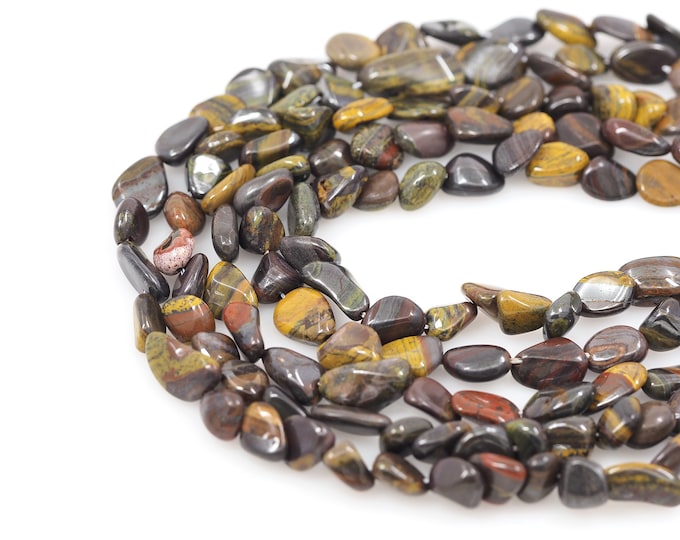 Tiger Stone Bead,Natural Stone Necklace,Gem Chain,Natural Stone Bead,Jewelry Supplier,Chip Beads,DIY Bracelet Necklace Accessories,8x10mm