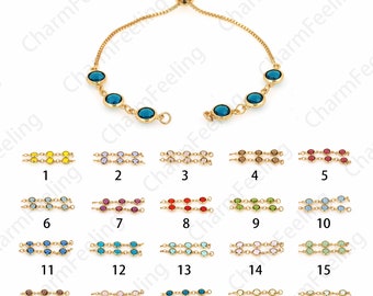 1 Str,Half-Finished Bracelet, Sliding Adjustable Bracelet Making Chain, Rubber Stopper Beads, Connector Link Finding Box Chain,10cm