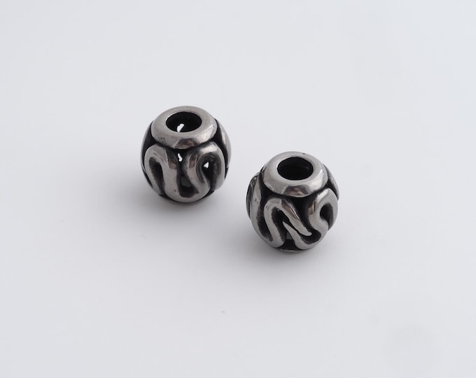 Retro Ball Beads,Retro Round Spacer Beads,Round Ball Beads,DIY Jewelry Accessories 10x9.7mm