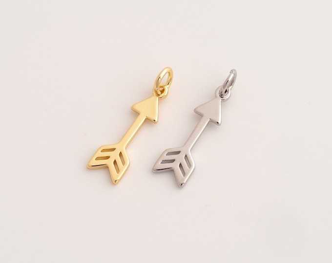 Arrow Pendant,Arrow Pendant,18K Gold Filled Arrow Charm,DIY Jewelry Accessories,23x6.3x1.3mm