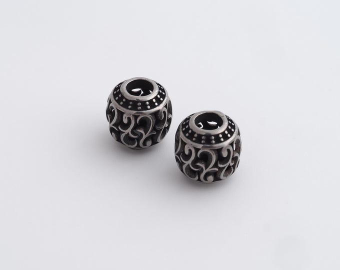 Retro Ball Beads,Retro Round Spacer Beads,Round Ball Beads,DIY Jewelry Accessories 9.7x9.7mm