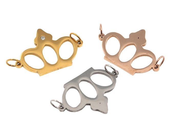 crown connector,stainless crown,princess crown charm 30*16*1.5mm 1pcs
