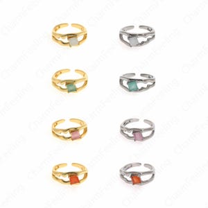 18K Gold Filled Minimalist Thin Ring, MicroPavé CZ Daily Ring, Adjustable Ring, Daily Ring, Gold Open Ring, Simple Charm