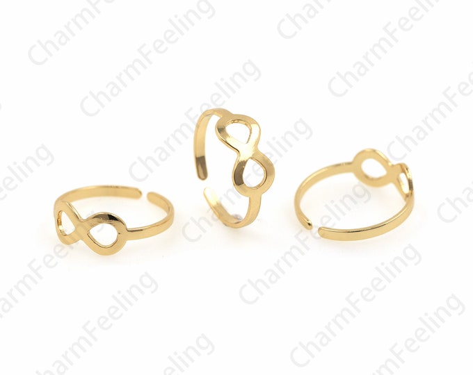 18K Gold Filled Adjustable Infinity Ring, Infinity Knot Ring, Exquisite Ring, Personalized Ring, Gift For Her 1PCS