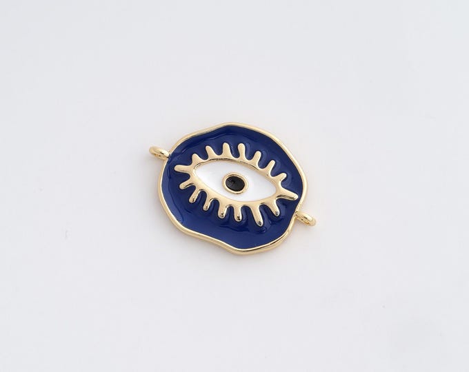 Eye Connector,18K Gold Filled Eye Jewelry,Magic Eye Connector,DIY Jewelry Accessories 23.4x16.3x2.3mm