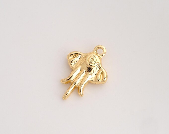 Swallow Pendant,Flying Pendant,18K Gold Filled Animal Charm,DIY Jewelry Accessories,25x18x4.8mm