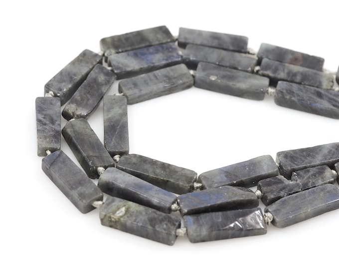 Black Natural Stone Rectangular Beads,Natural Stone Necklaces,Rectangular Bead,Rectangular Gemstone Chains,Bar Gemstone Chains,10-12x30-32mm