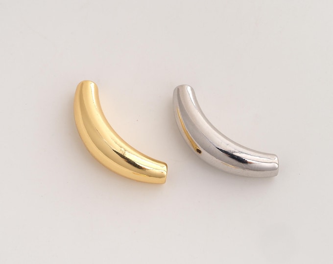 18K Gold Filled Tube Spacer Beads,Tube Beads,Tube Beads,DIY Jewelry Supplies,28x10x7.3mm
