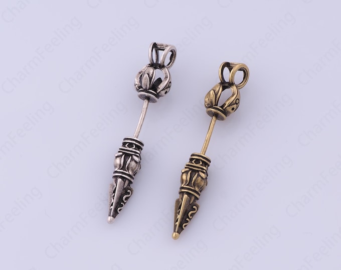 18K Gold Filled Arrow Charm,Arrow Charms,Arrow Pendant, DIY Jewelry Making Findings Supplies,42.5x8x8mm