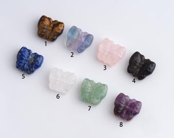 Natural Stone Beasd,Butterfly Gemstones Beads,Insect Gemstones Beads,DIY Jewelry Accessories,14x13.7x7mm Hole 1.7mm