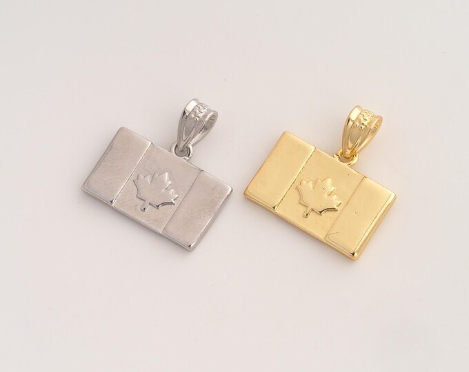 Suitcase Pendant,Suitcase Pendant,18K Gold Filled Suitcase Charm,DIY Jewelry Accessories,21.7x20.3x2.3mm