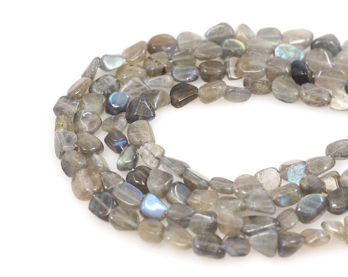 Irregular Shape Gemstone Bead, Flash Stone Necklace, Natural Stone Chain, Gemstone Necklace,DIY Bracelet Necklace Accessories,8x10mm