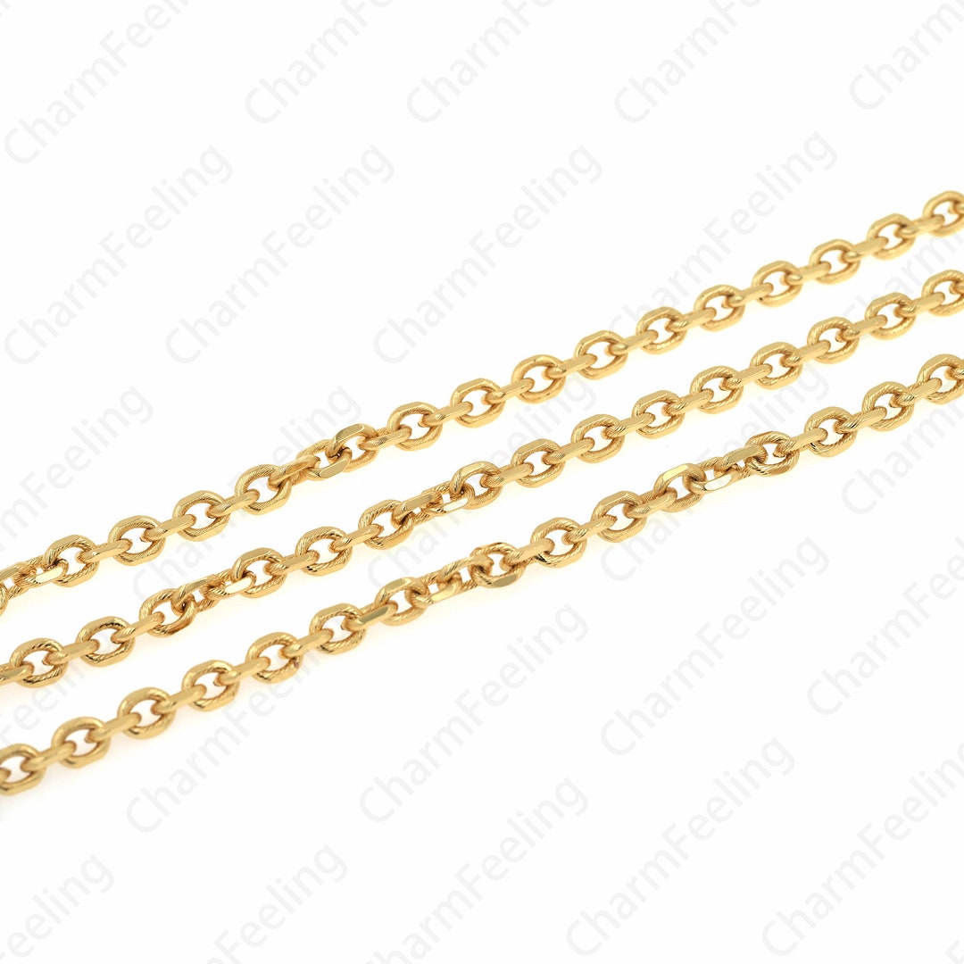 1 Meter,18k Gold Filled 8ring Chain Necklace, Layered Necklace, Chain