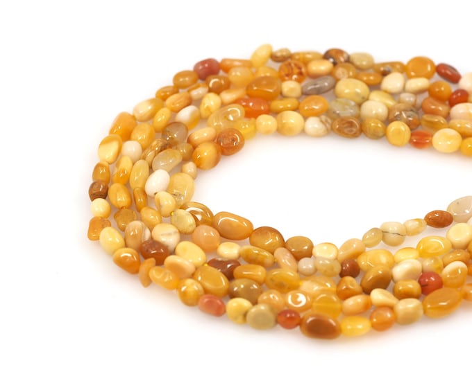 Natural Burmese Yellowstone Beads,Topaz Gemstone Necklace,Natural Stone Chain,Irregular Gemstone Beads,DIY Bracelet Necklace Accessories