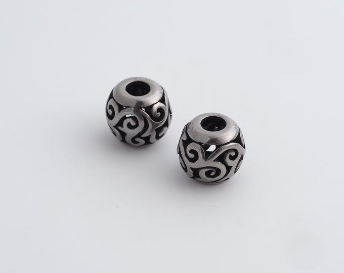 Retro Ball Beads,Retro Round Spacer Beads,Round Ball Beads,DIY Jewelry Accessories 10.2x9.5mm