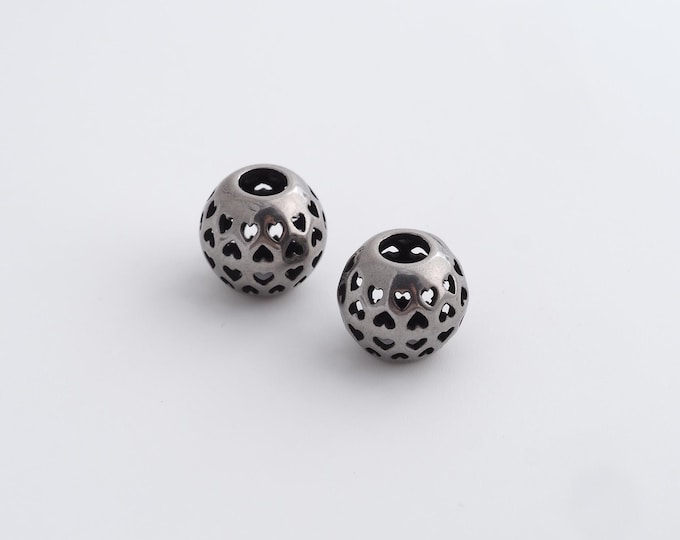 Retro Ball Beads,Retro Round Spacer Beads,Round Ball Beads,DIY Jewelry Accessories 10.2x9.3mm