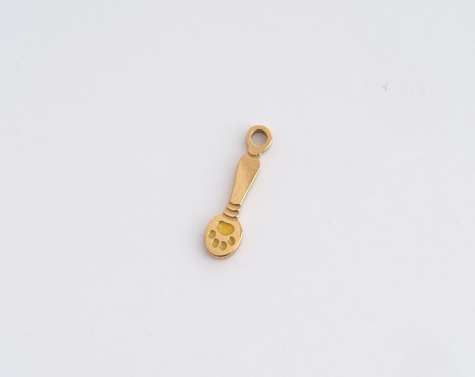 Spoon Charms,Dainty Spoon Charm, 18K Gold Filled Spoon Pendant,DIY Jewelry Accessories 13.6x3.6x1.3mm