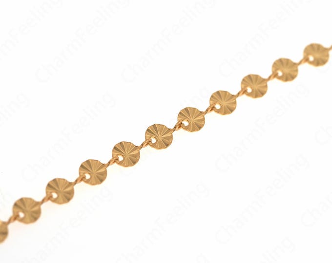 1 Meter,18K Gold Filled Leaf Chain,Double-Layer Chain,Semi-Finished Chain,Round Chain,DIY Bracelet And Necklace Accessories,5x0.5mm