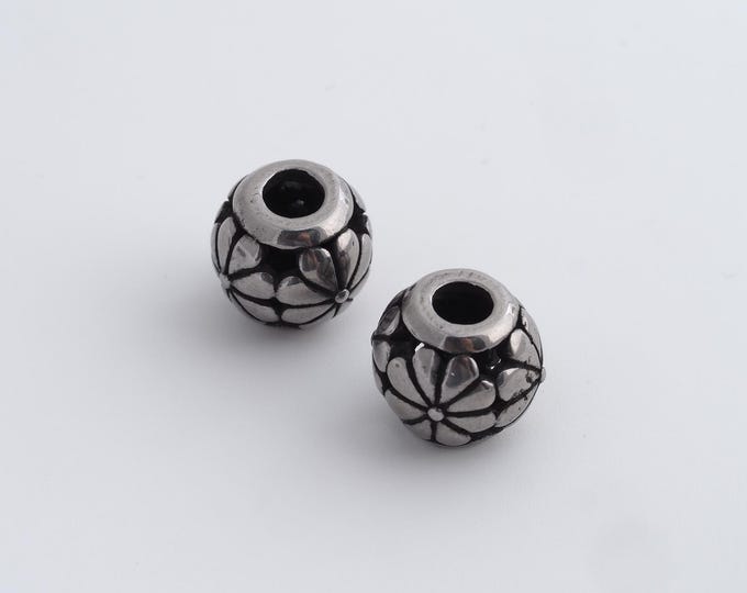 Retro Ball Beads,Retro Round Spacer Beads,Round Ball Beads,DIY Jewelry Accessories 10.6x10mm