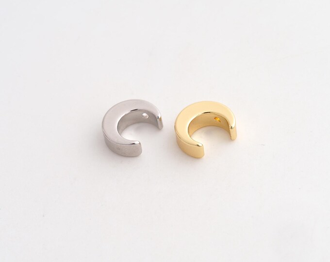 5 pcs Crescent Moon Pendant,Celestial Pendant,18K Gold Filled Moon Charm,DIY Jewelry Accessories,11.3x9.6x4mm
