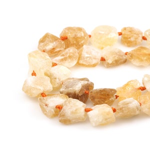 Primeval Citrine Gemstone Beads,Primeval Gemstone Chain,Primeval Natural Stone Beads,DIY Bracelet Necklace Accessories, 25-30mm