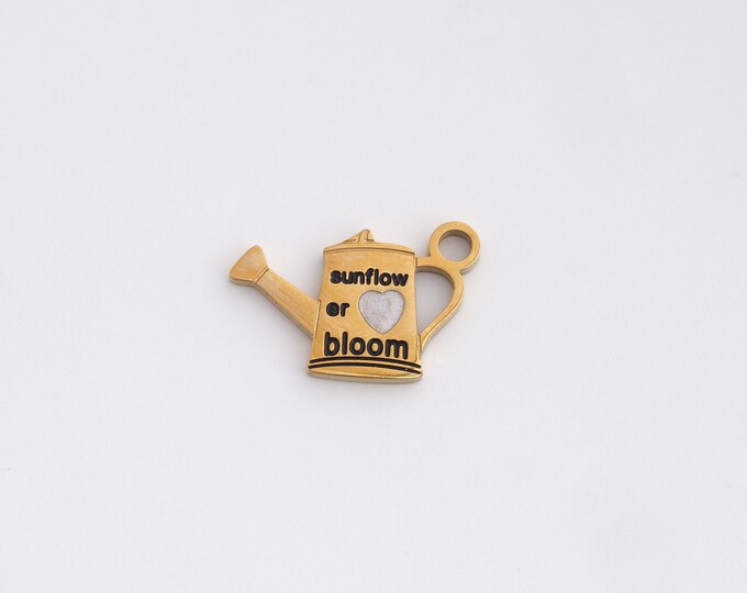 Enamel Showerhead Charms,Dainty Showerhead Charm, 18K Gold Filled Showerhead Pendant,DIY Jewelry Accessories 14x13.7x1.6mm