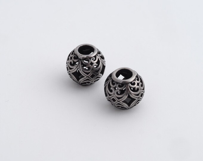 Retro Ball Beads,Retro Round Spacer Beads,Round Ball Beads,DIY Jewelry Accessories 9.6x9.3mm