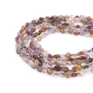 Natural Stone Chain, Gemstone Necklace, Natural Stone Bead, Exquisite Bead,Jewelry Supplier, DIY Bracelet Necklace Accessories, 6x8mm