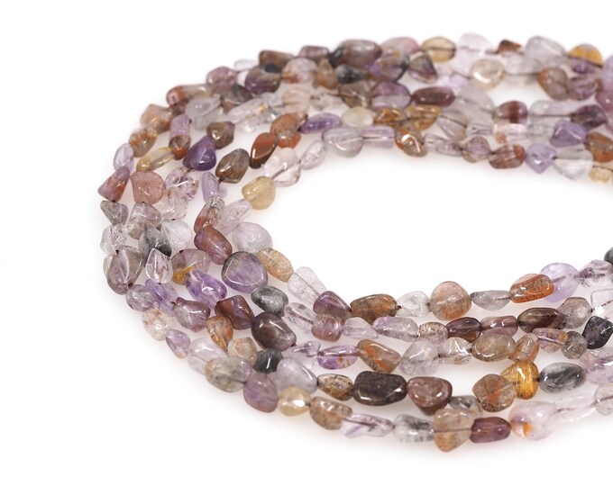 Natural Stone Chain, Gemstone Necklace, Natural Stone Bead, Exquisite Bead,Jewelry Supplier, DIY Bracelet Necklace Accessories, 6x8mm