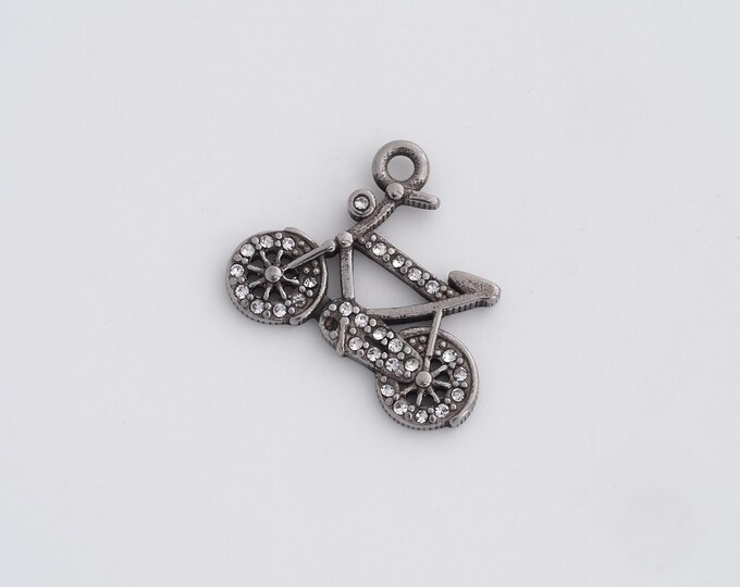 Retro Bike Pendant,Retro Bicycle Necklace,Stainless Steel Bicycle Charm,DIY Jewelry Supplies 20.6x24.4x2.4mm