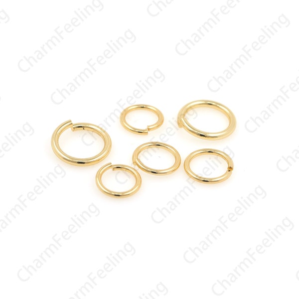 16mm 13mm 12mm Large Open Jump Ring, Open Jump Ring, Metal Open Jump Ring, Gold Open Double Jump Ring, DIY Necklace Bracelet Making 1PCS