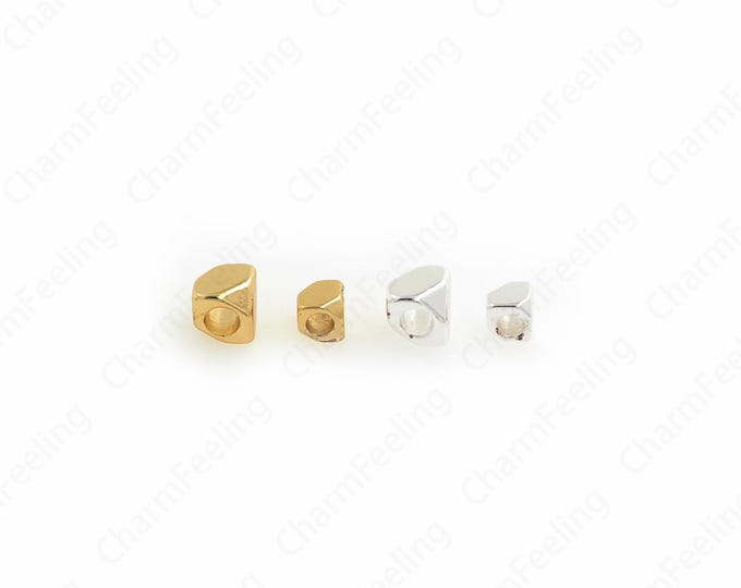 10 pcs Gold Filled Square Spacer Beads, Brass Square Beads, Metal Beads, Bracelet Beads, DIY Jewelry Making Accessories