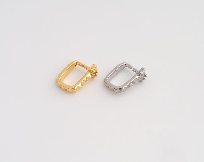 5 pcs Clip-On Clasp, Clip-On Clasp, 18K Gold Filled Clip-On Clasp, DIY Jewelry Making Supplies, 11.7x9.5x2mm
