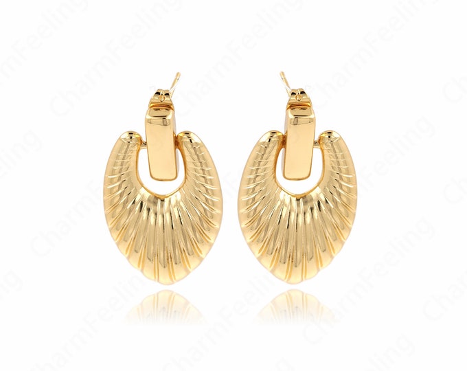 Fringe Earrings, 18K Gold Filled Long Earrings, Bar Earrings,Boho Earrings,Drop Earrings, DIY Jewelry Supplies, 32.5x20.5x5mm